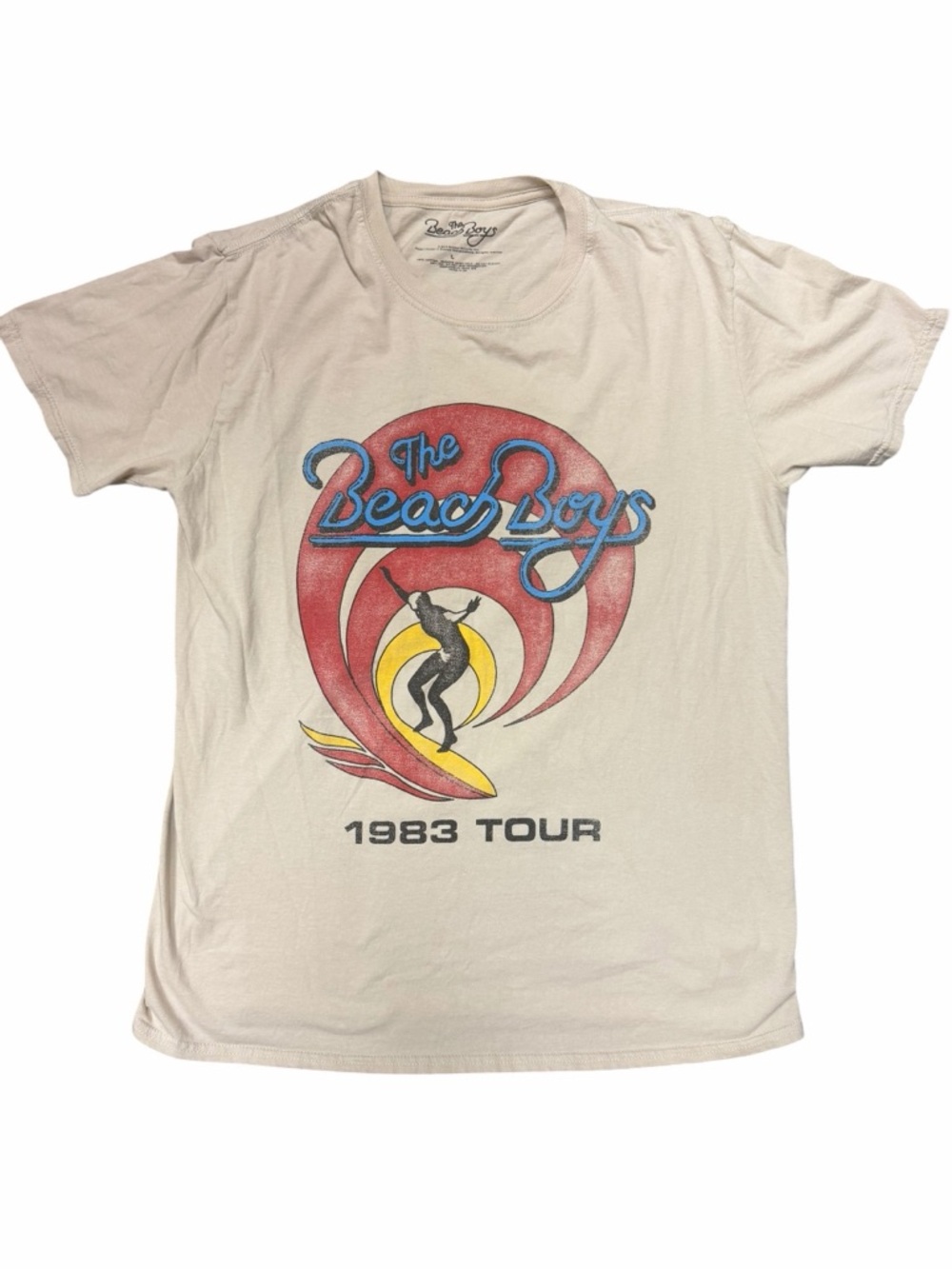 Vintage Style The Beach Boys 1983 Tour Graphic Tee Retro Surf Rock L - Picture 2 of 6